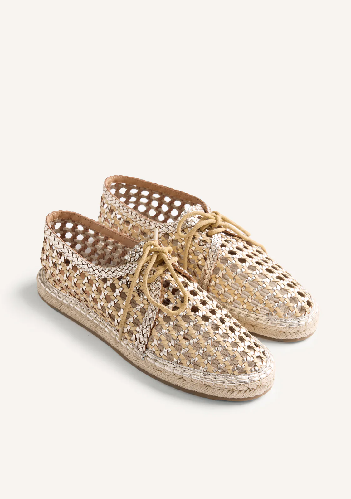 BRAIDED LEATHER FLAT SHOES WAYZATA - Image 2
