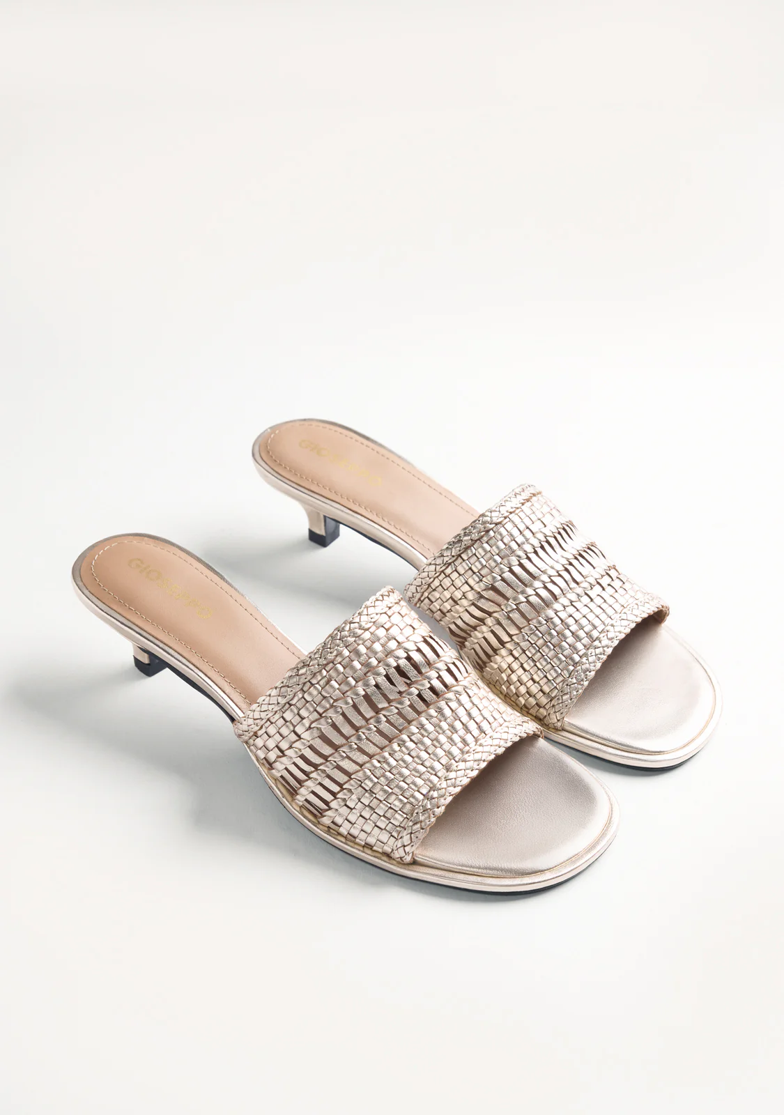 BRAIDED LEATHER HEELED MULE SANDALS BALKAN - Image 2