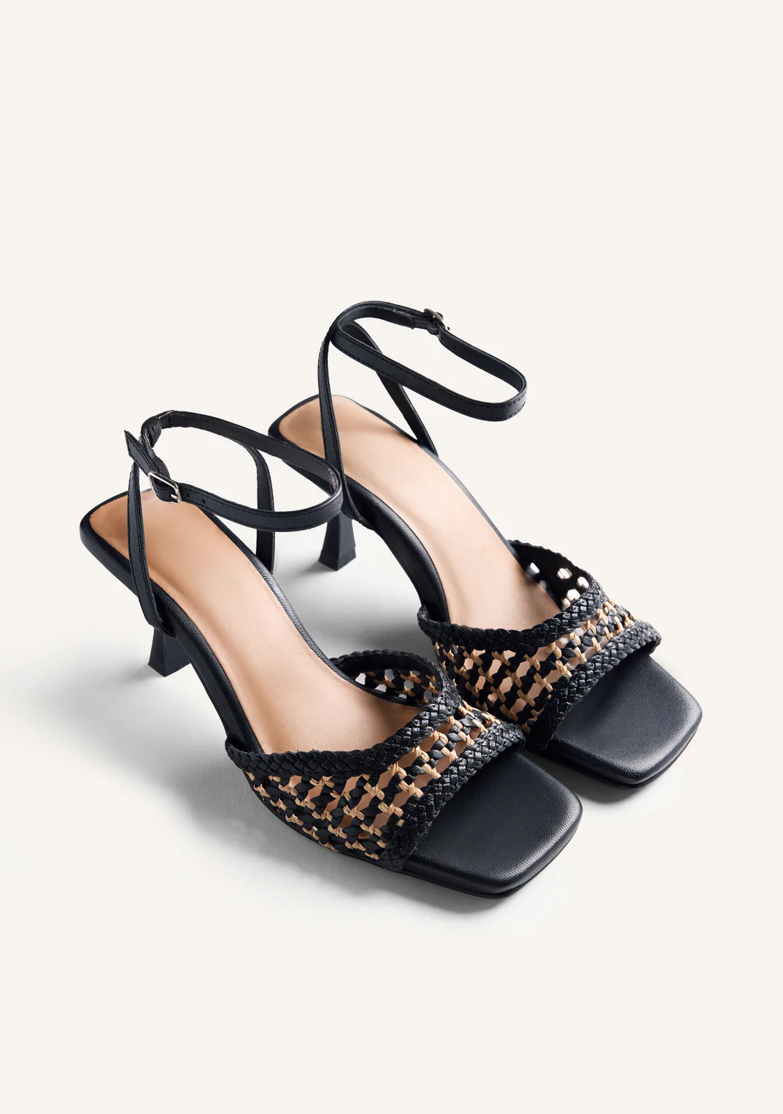 BRAIDED LEATHER HEELED SANDALS KAJIADO - Image 2