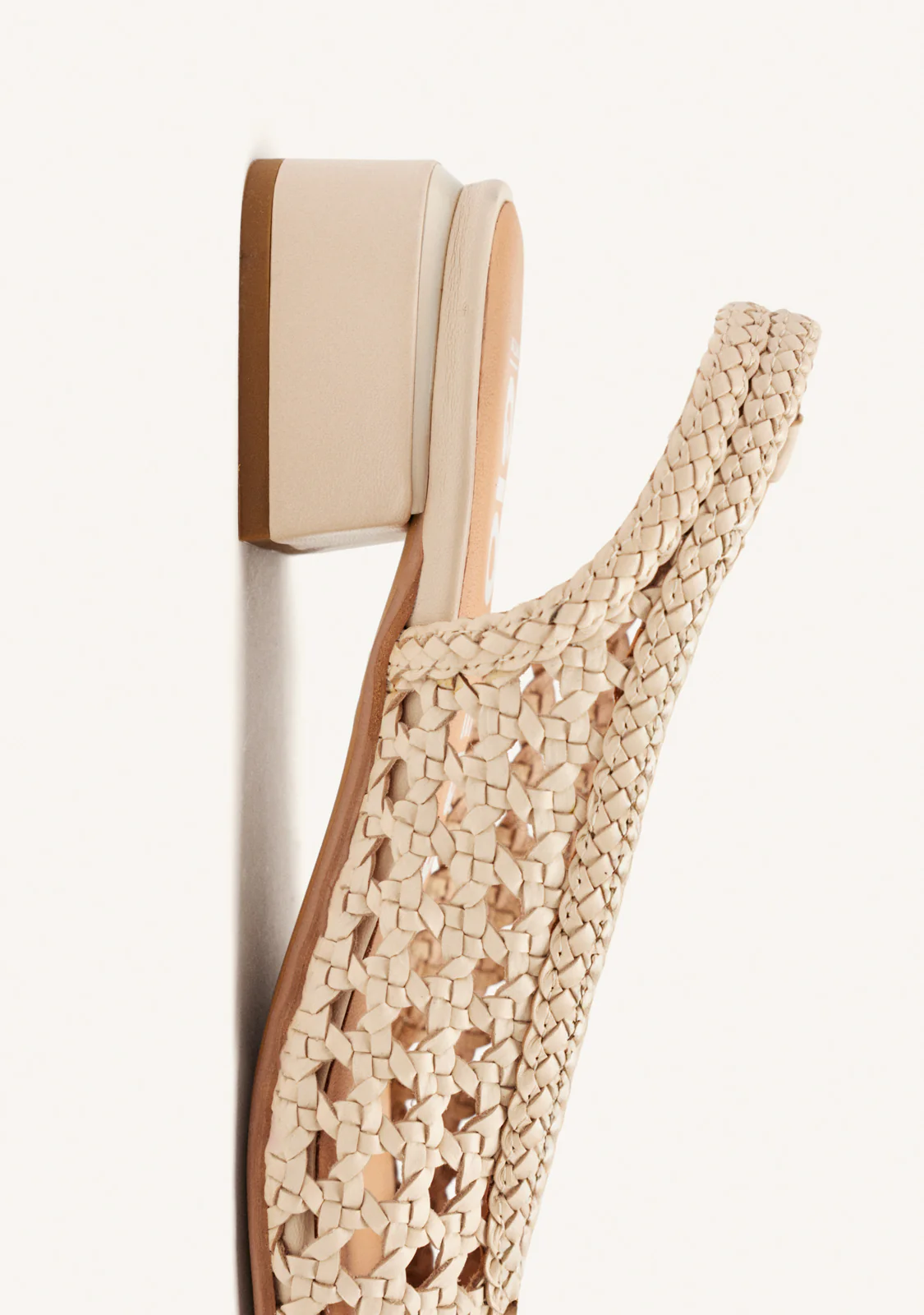 OFF-WHITE BRAIDED LEATHER BALLET FLATS PISKOVE - Image 4