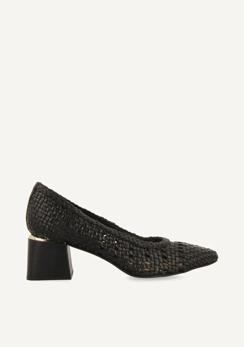 BRAIDED LEATHER PUMPS NITRA