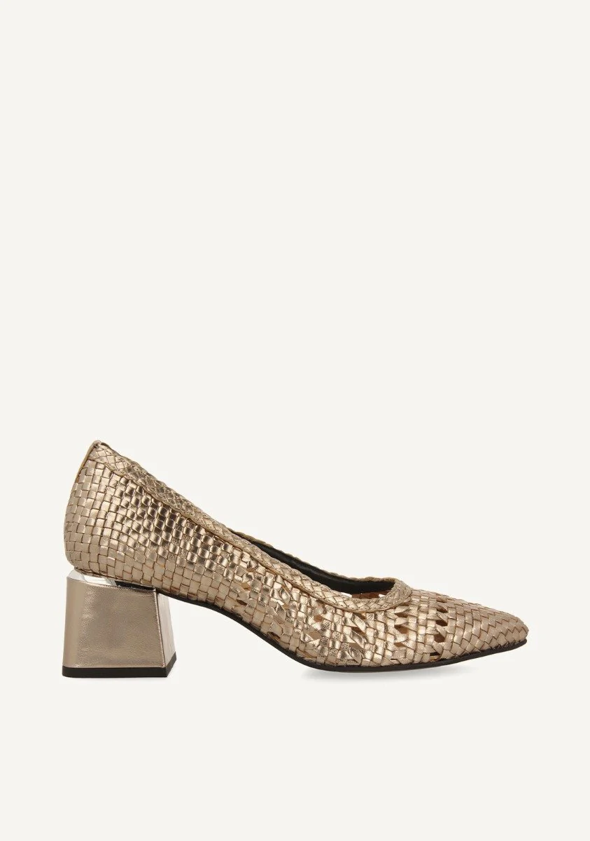 BRAIDED LEATHER PUMPS NITRA