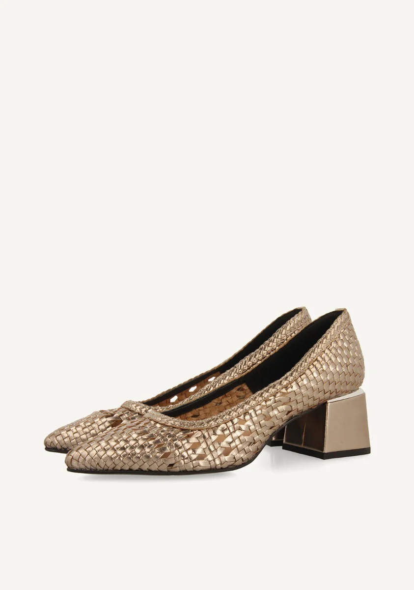 BRAIDED LEATHER PUMPS NITRA - Image 2