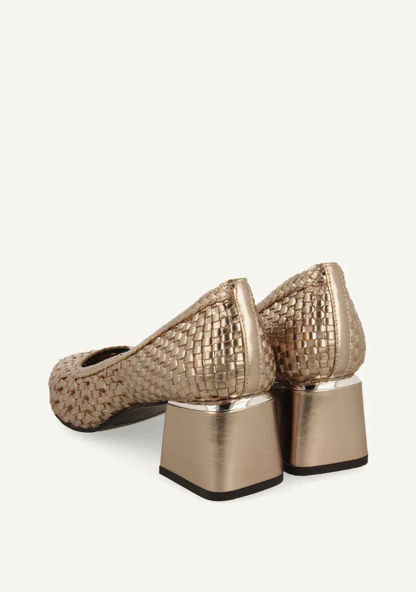 BRAIDED LEATHER PUMPS NITRA - Image 3