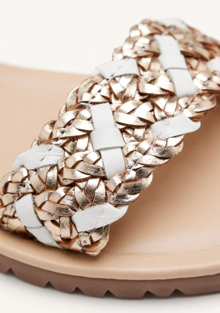 BRAIDED LEATHER SANDALS LEMINGTON - Image 3