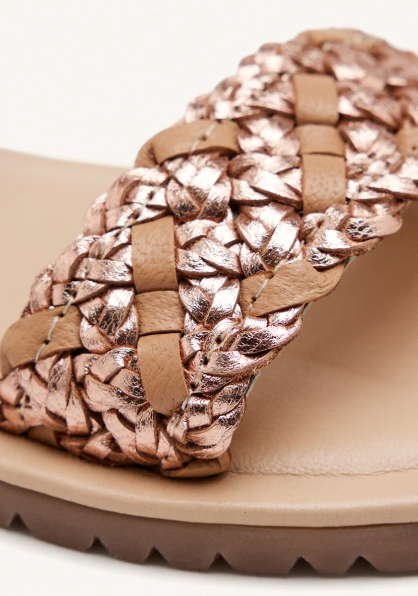 BRAIDED LEATHER SANDALS LEMINGTON - Image 3