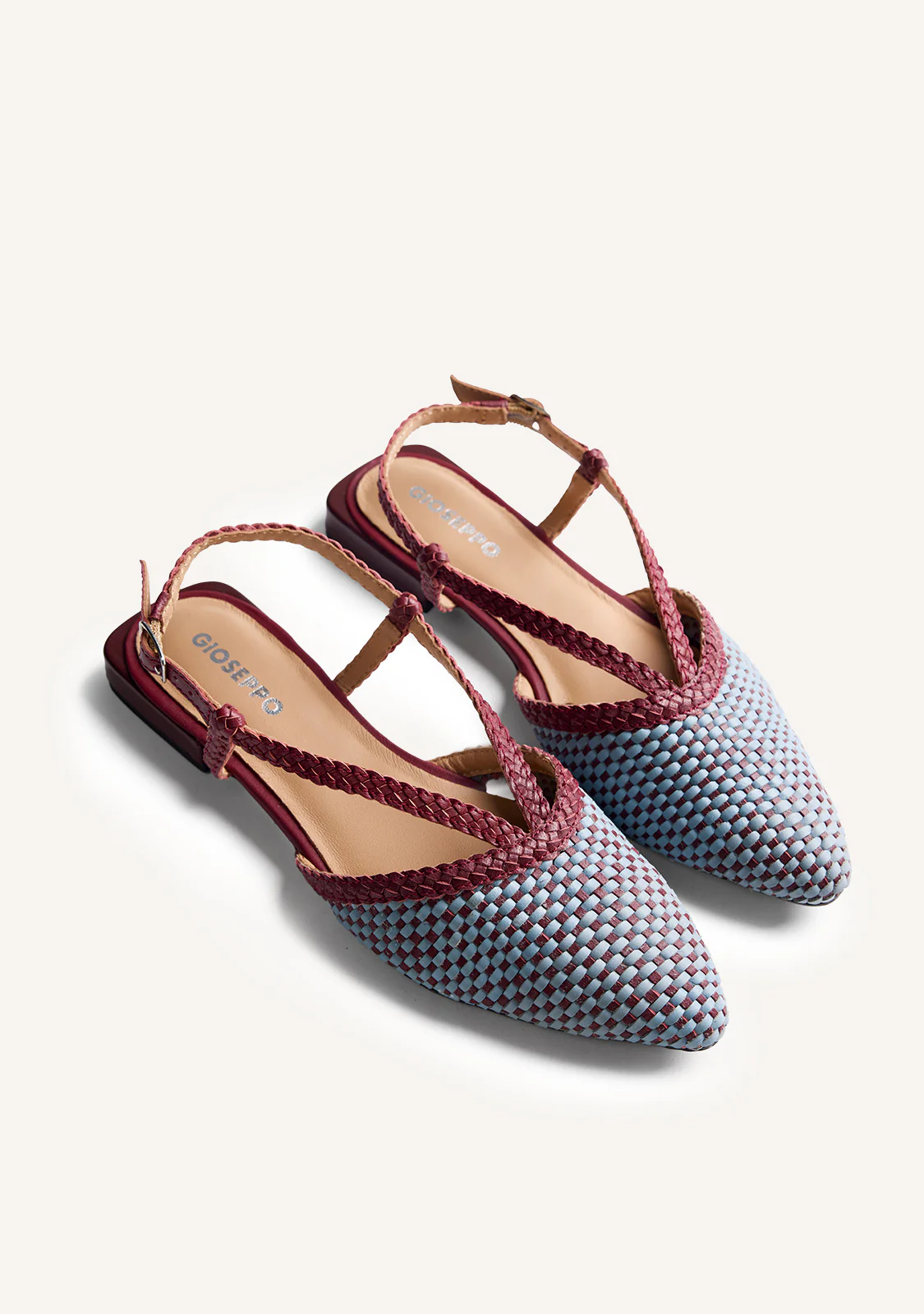 BRAIDED LEATHER SLINGBACK BALLET FLATS TECHUMESH - Image 2
