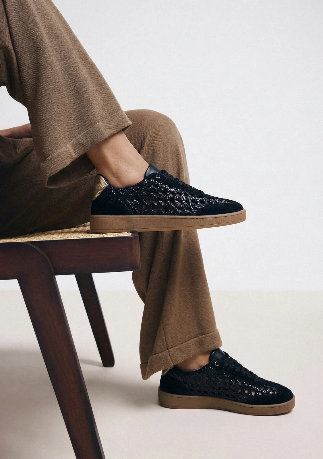 BRAIDED LEATHER SNEAKERS IJEBU - Image 5
