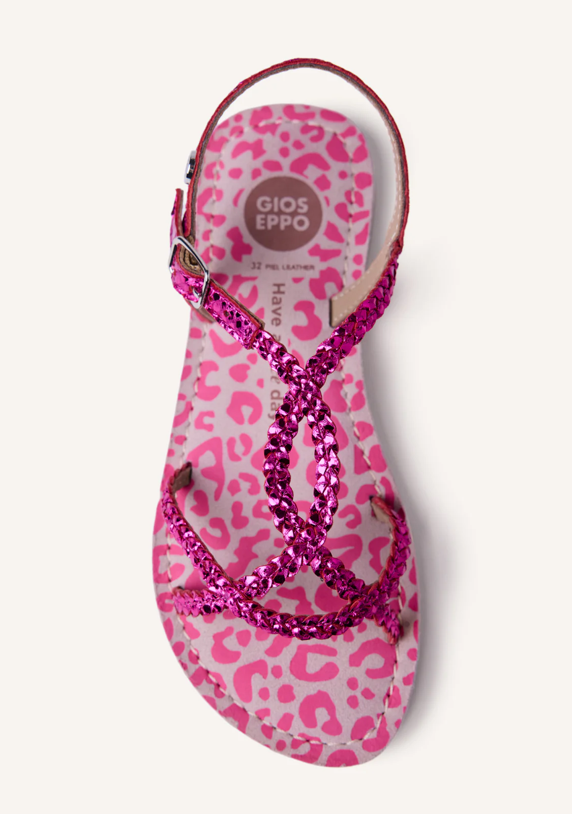 BRAIDED SHINY LEATHER SANDALS BODEN - Image 3