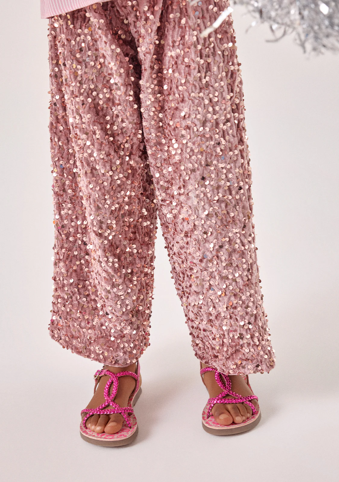 BRAIDED SHINY LEATHER SANDALS BODEN - Image 6