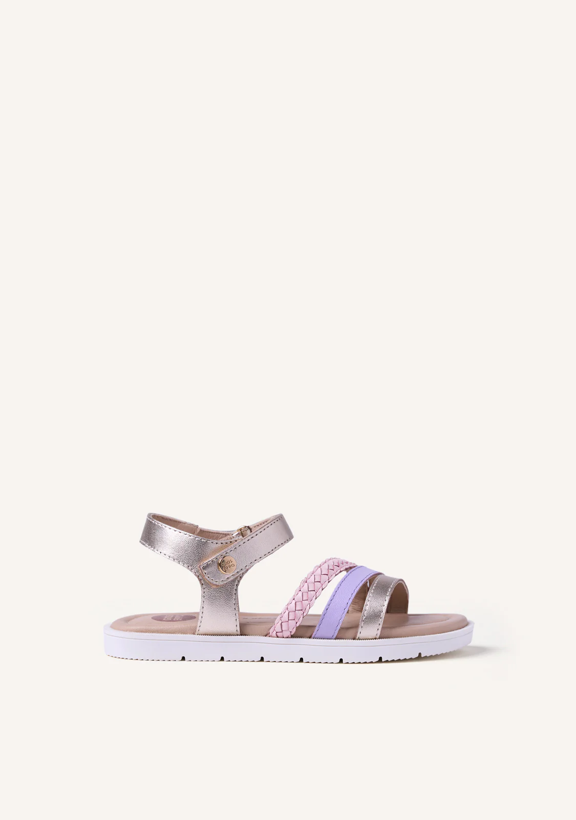 BRAIDED SHINY LEATHER SANDALS BUKOBA