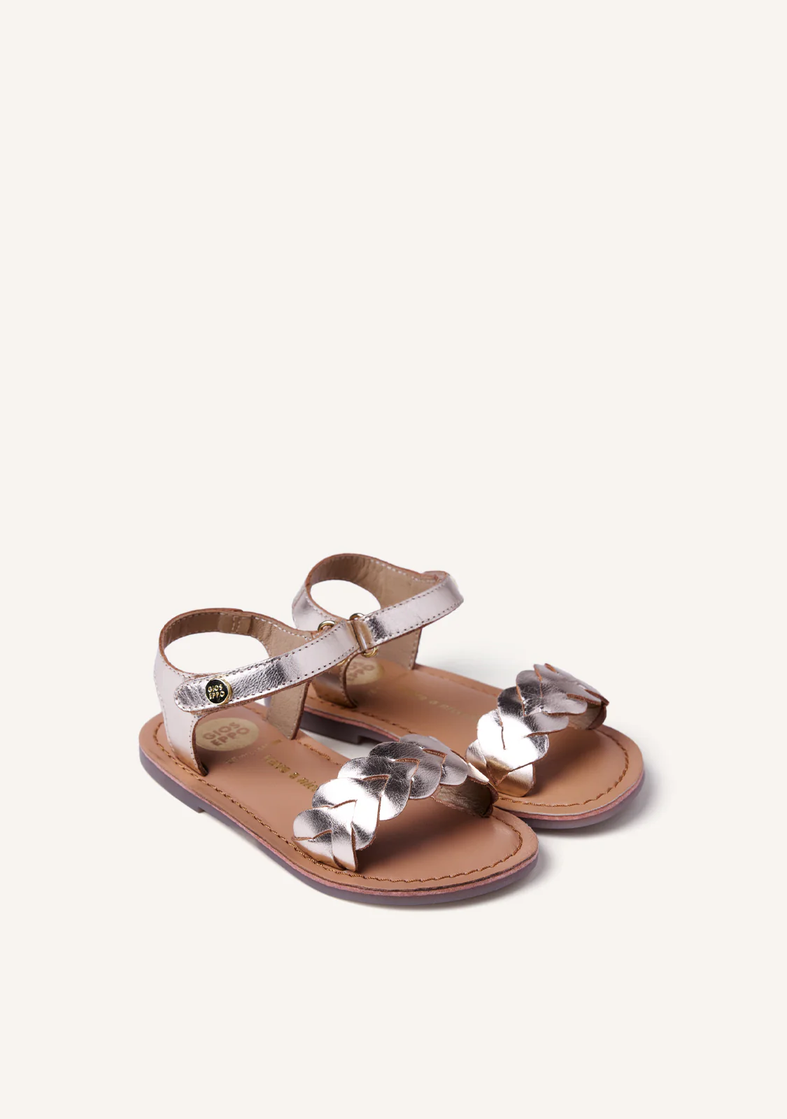 BRAIDED SHINY LEATHER SANDALS KINSHASA - Image 2