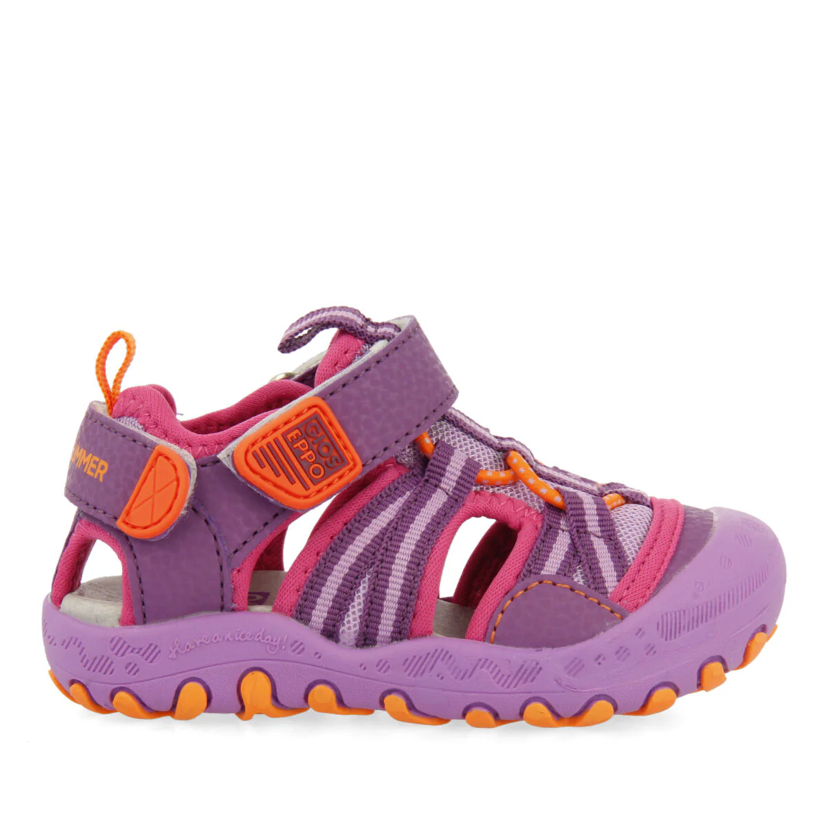 Bremur girls lilac sports sandals