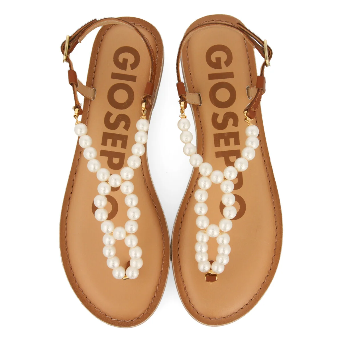 BROWN FLAT SANDALS FOR WOMAN GLENMORE - Image 3