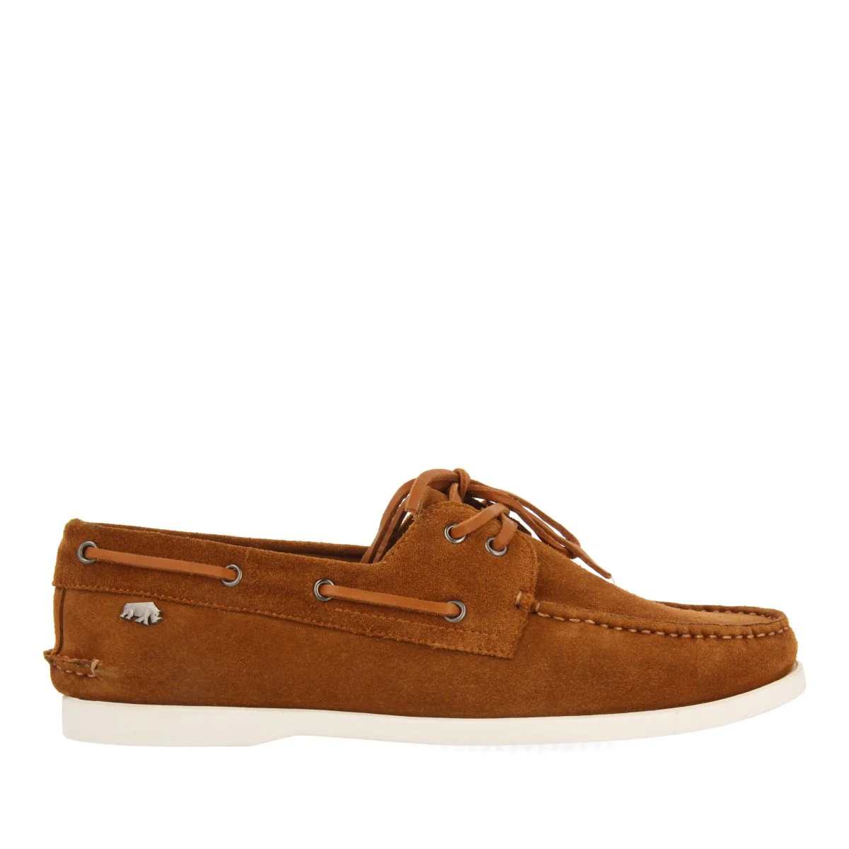 BROWN LEATHER MOCCASINS NÁUTICOS STYLE FOR MEN TRUNO