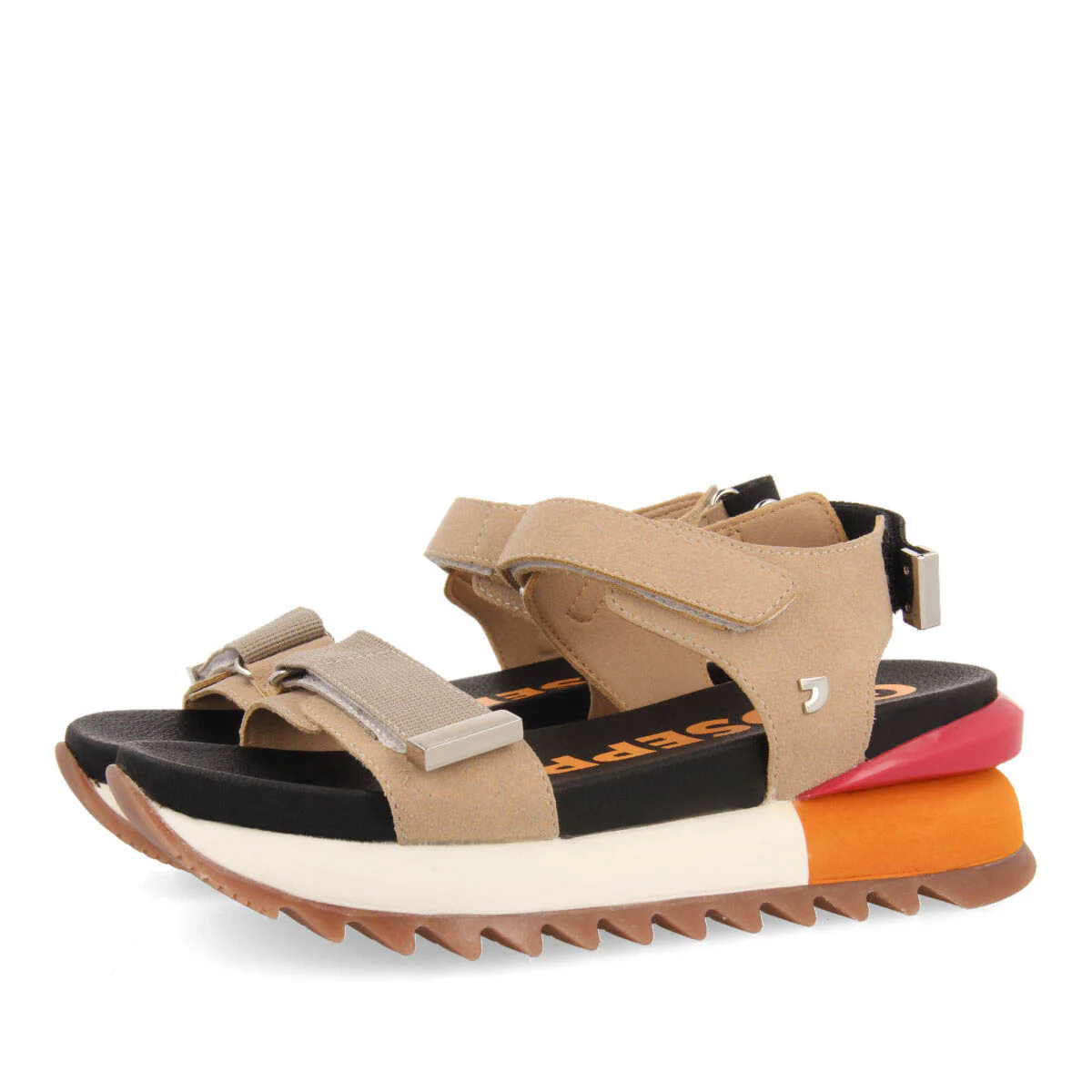 Buire women's sporty beige sandals - Image 3