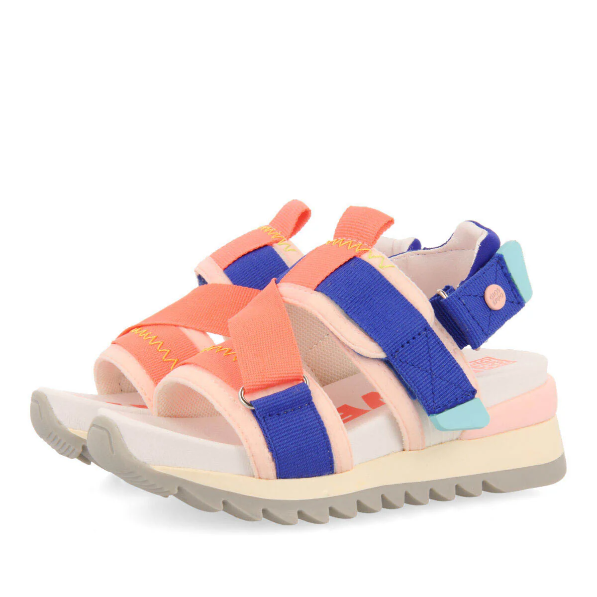 Bundall girls mesh sandals with adjustable white straps - Image 2
