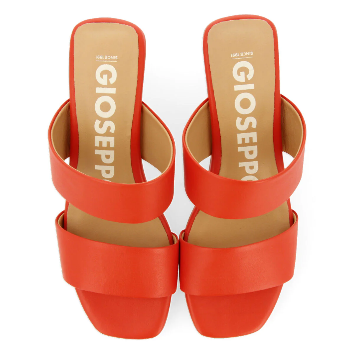 Butteaux women's coral sandals with heels and double straps - Image 4