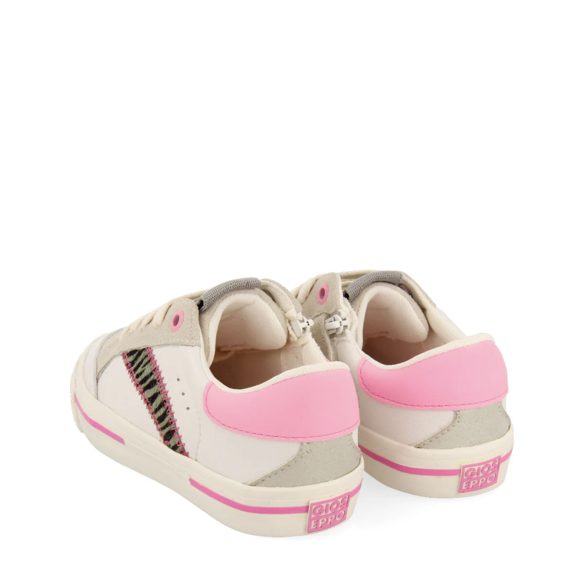 Chame girls white sneakers withink accents - Image 4