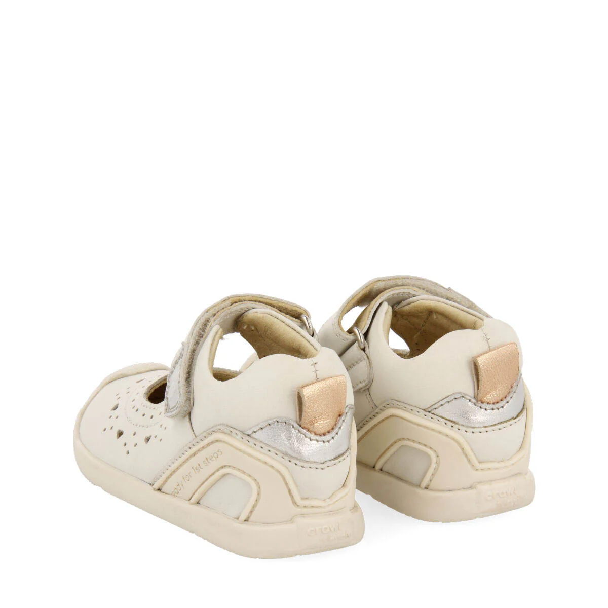 Conand girls white leather ballet flats - Image 4