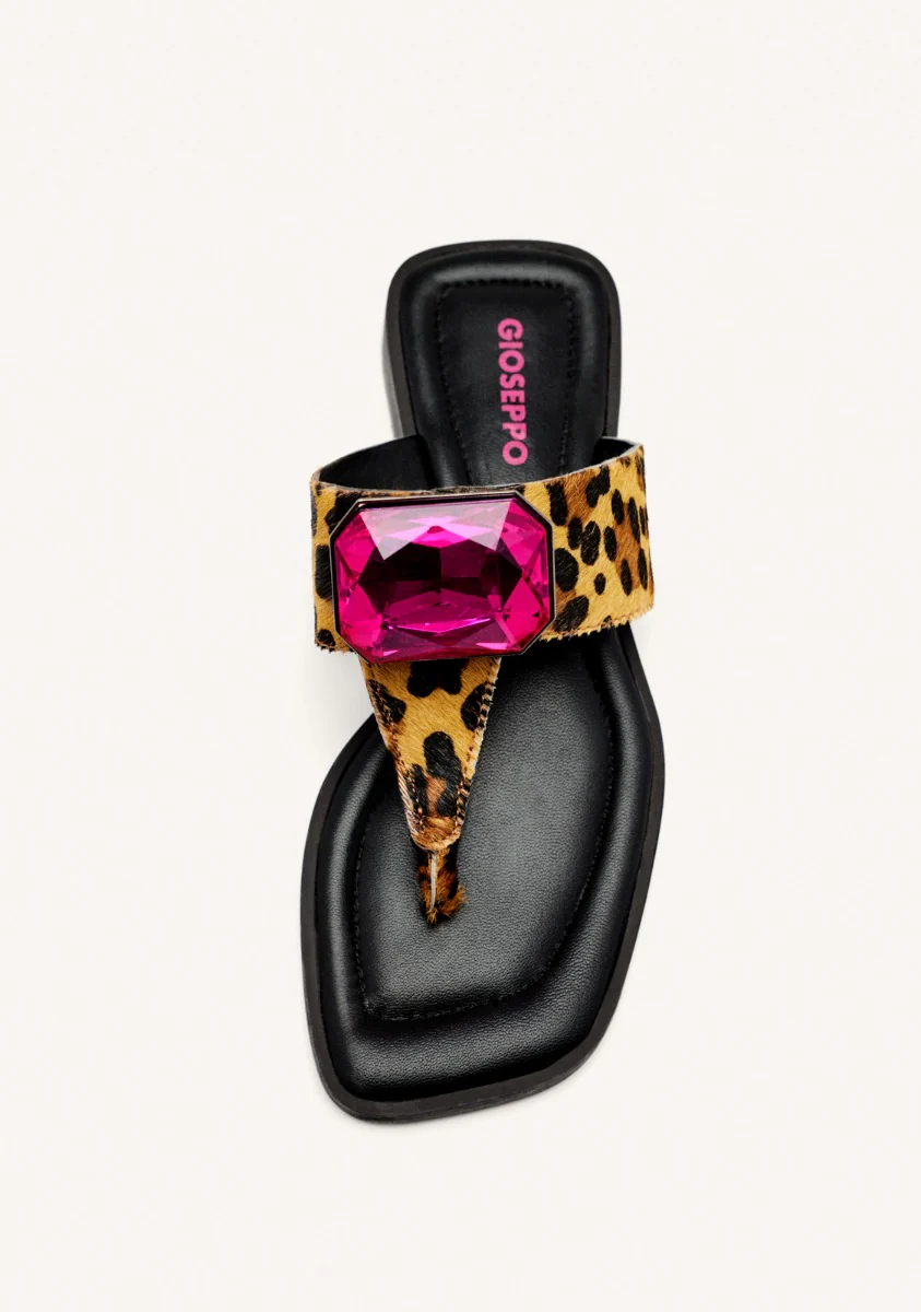 COW LEATHER GREEK SANDALS MERRIMAC - Image 3