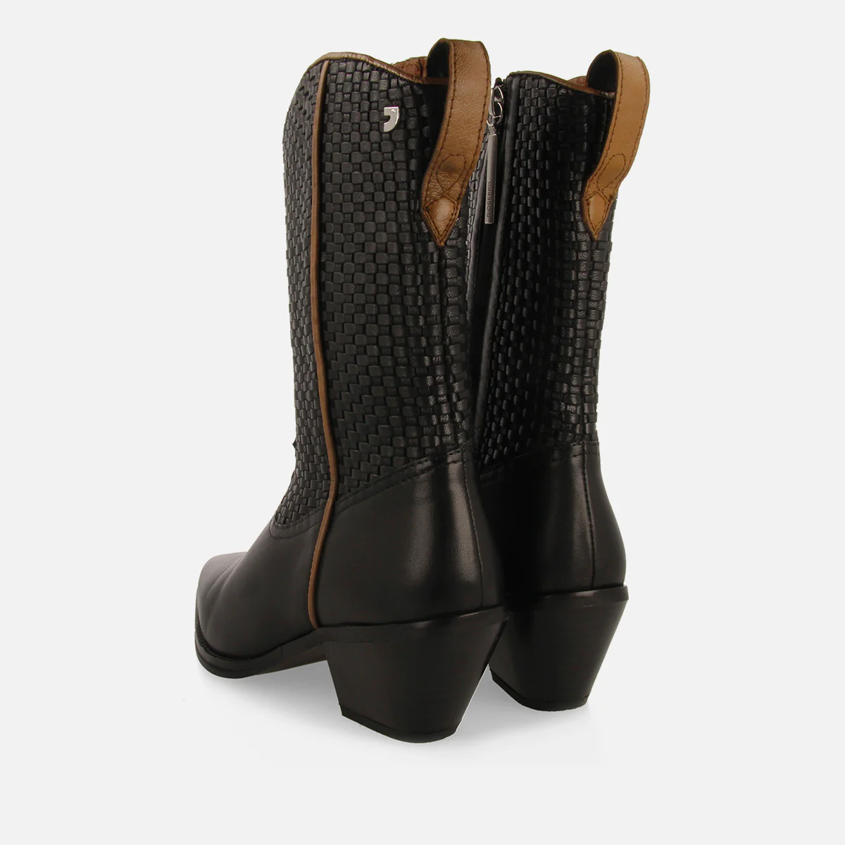 COWBOY BOOTS BRAIDED HEEL LEATHER AMPASS - Image 4