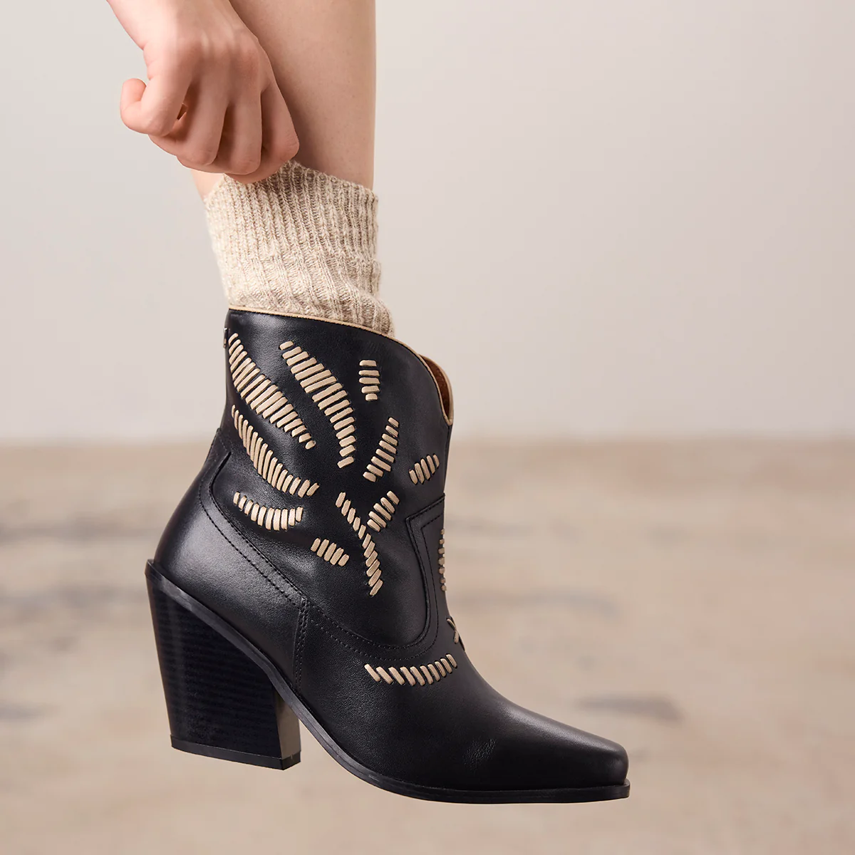 COWBOY BOOTS EMBROIDERED LEATHER RAJEC - Image 4