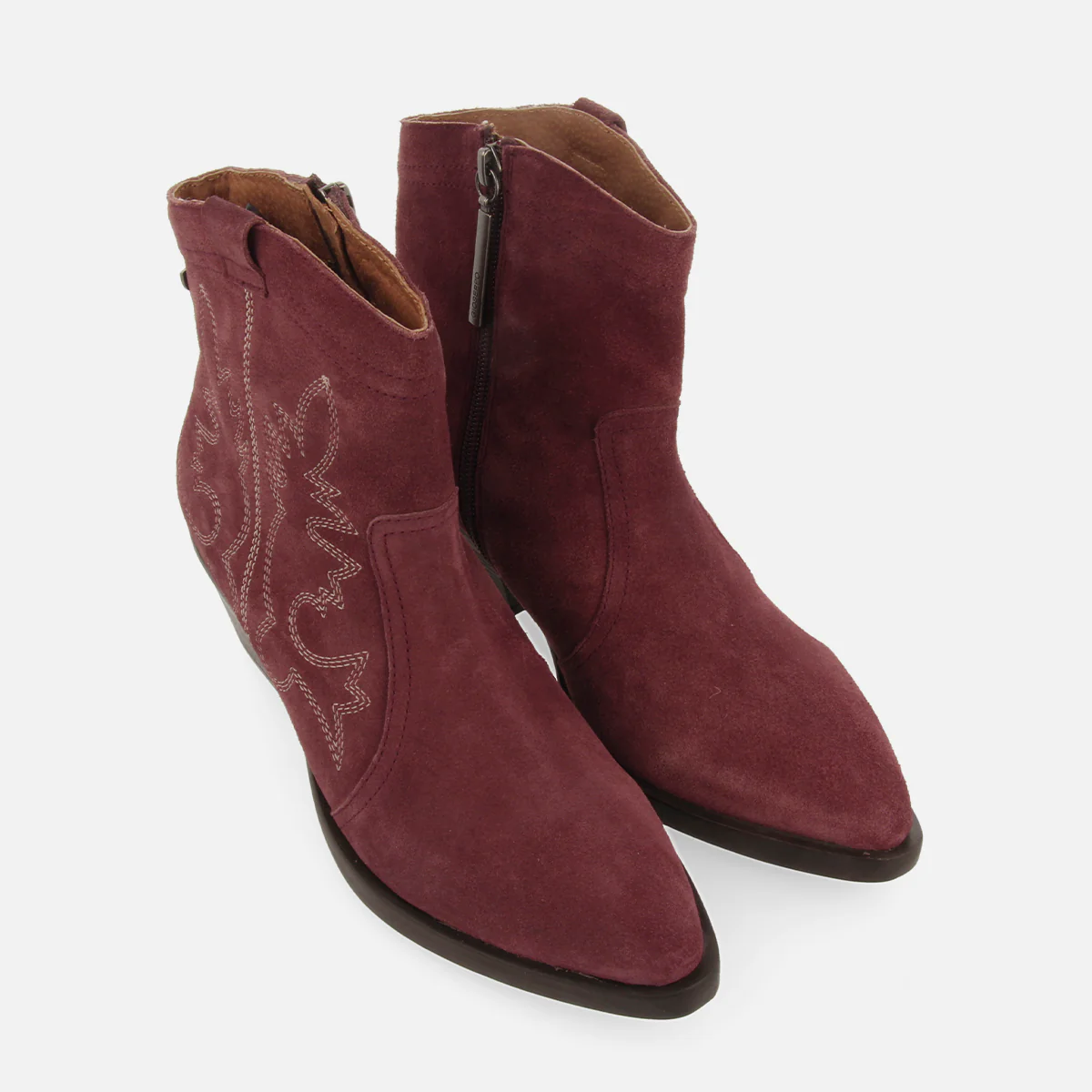COWBOY BOOTS WITH HEEL IN SUEDE LEATHER LENZING - Image 4