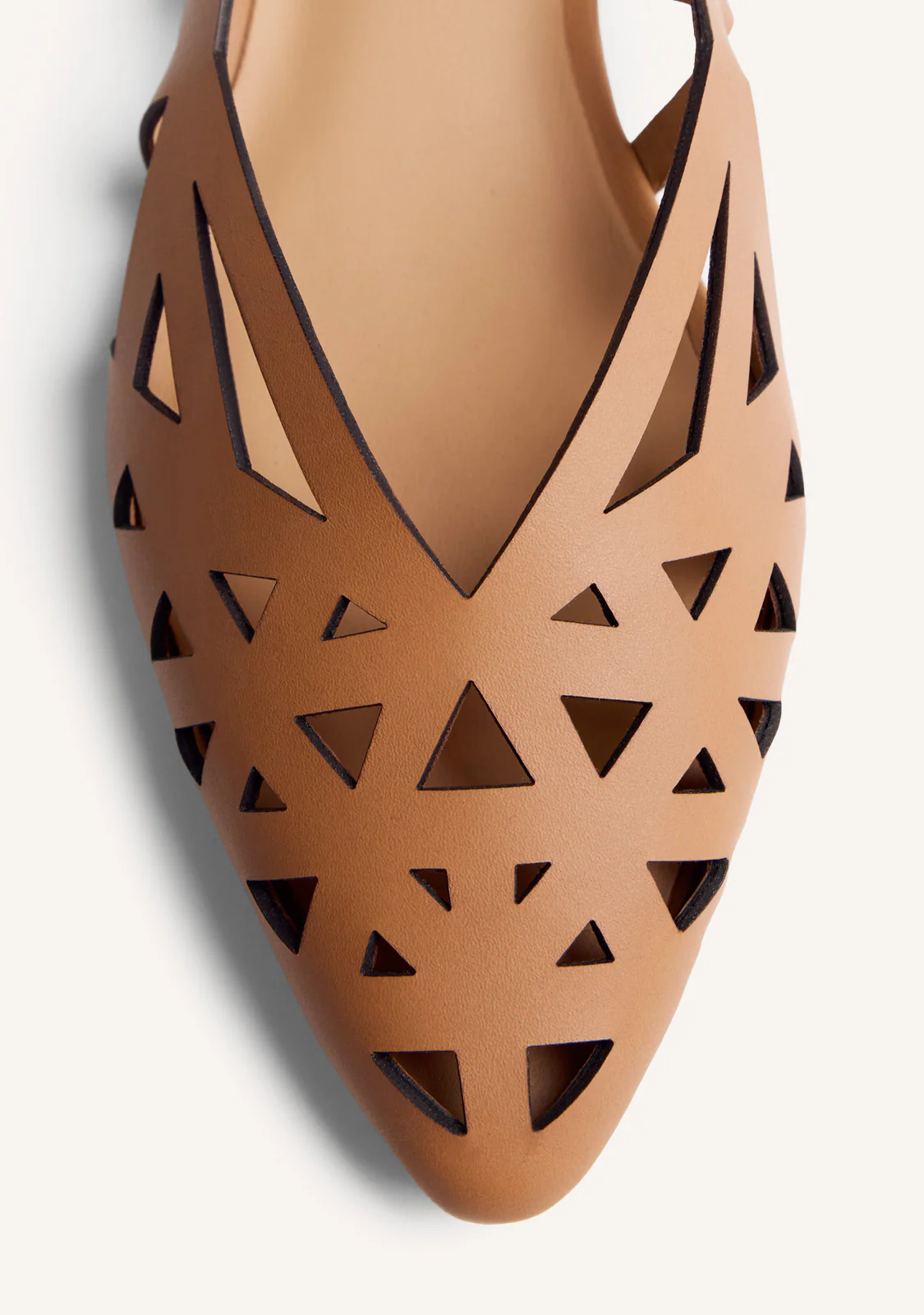 CUT-OUT LEATHER BALLET FLATS BUMALA - Image 3
