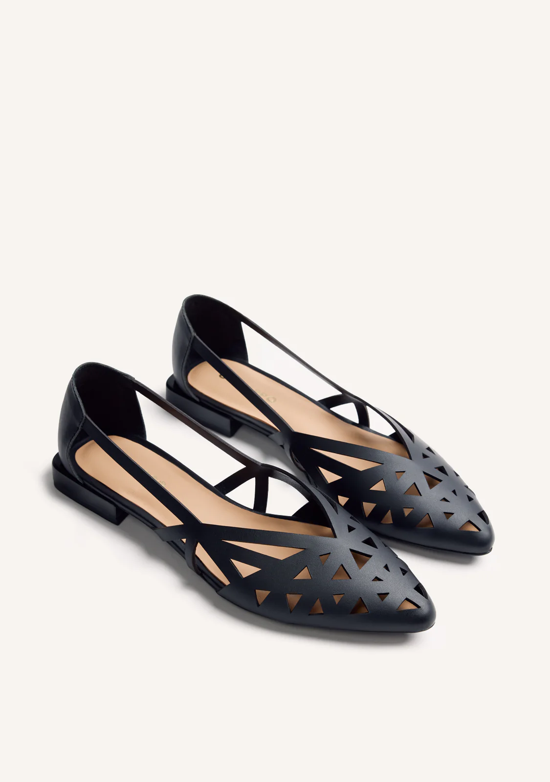 CUT-OUT LEATHER BALLET FLATS BUMALA - Image 2