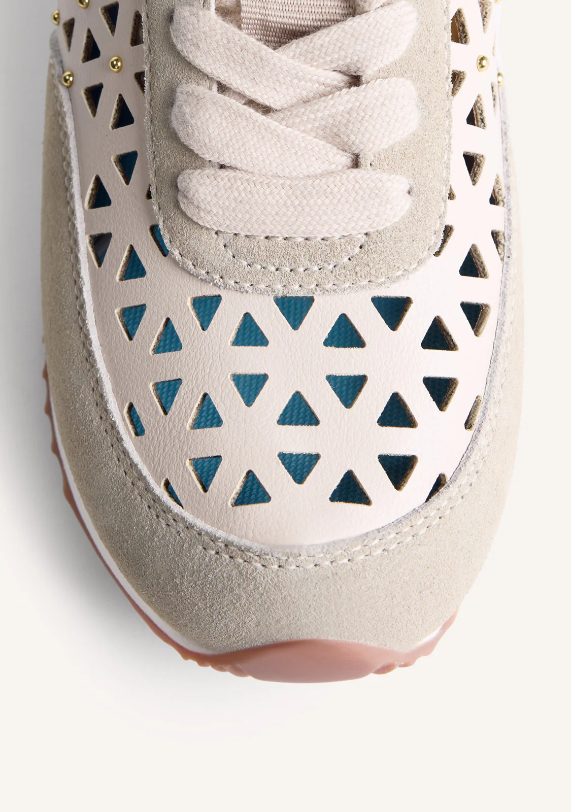 STUDDED CUT-OUT LEATHER SNEAKERS CASEVILLE - Image 3