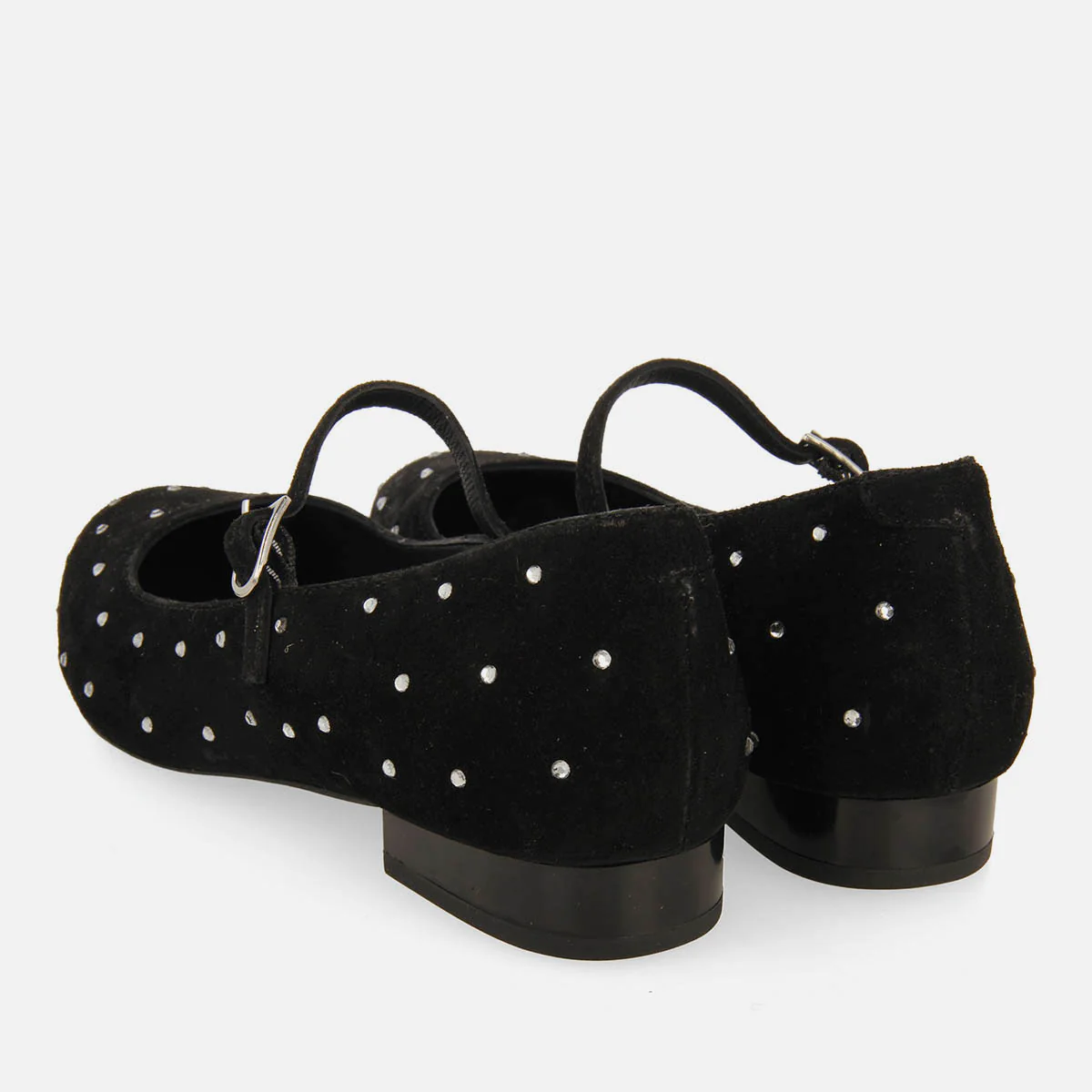 DANCER FLATS IN LEATHER WITH STRASS MANHEIM - Image 3