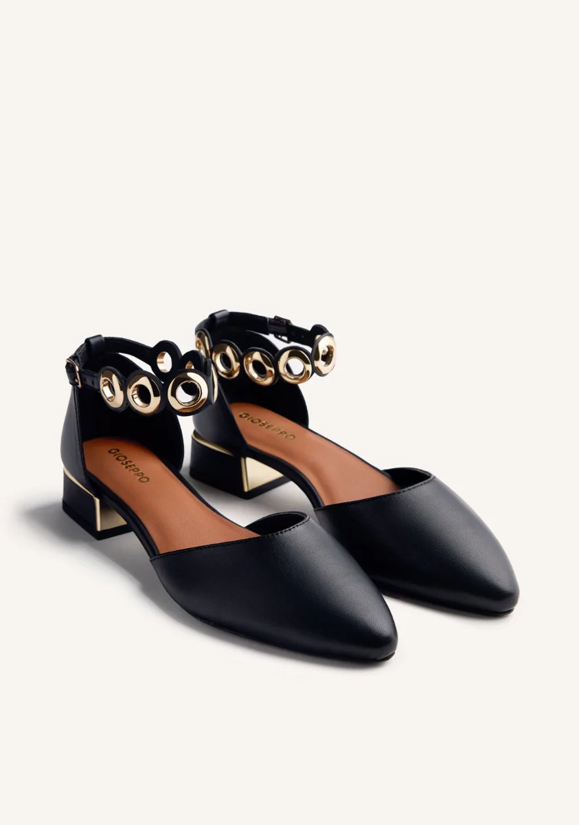 EYELET LEATHER BALLET FLATS BEJOU - Image 2