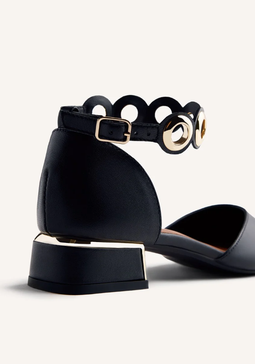 EYELET LEATHER BALLET FLATS BEJOU - Image 5