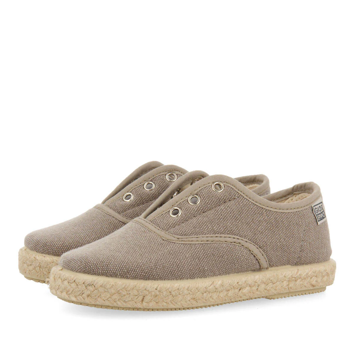 Farges babies grey oxford style espadrilles - Image 2