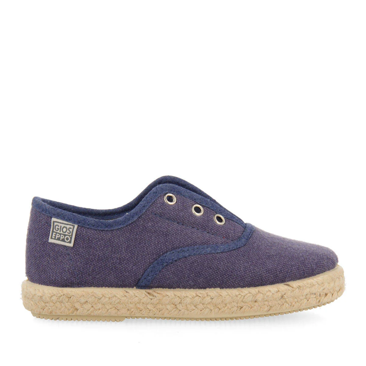 Farges babies navy blue oxford style espadrilles
