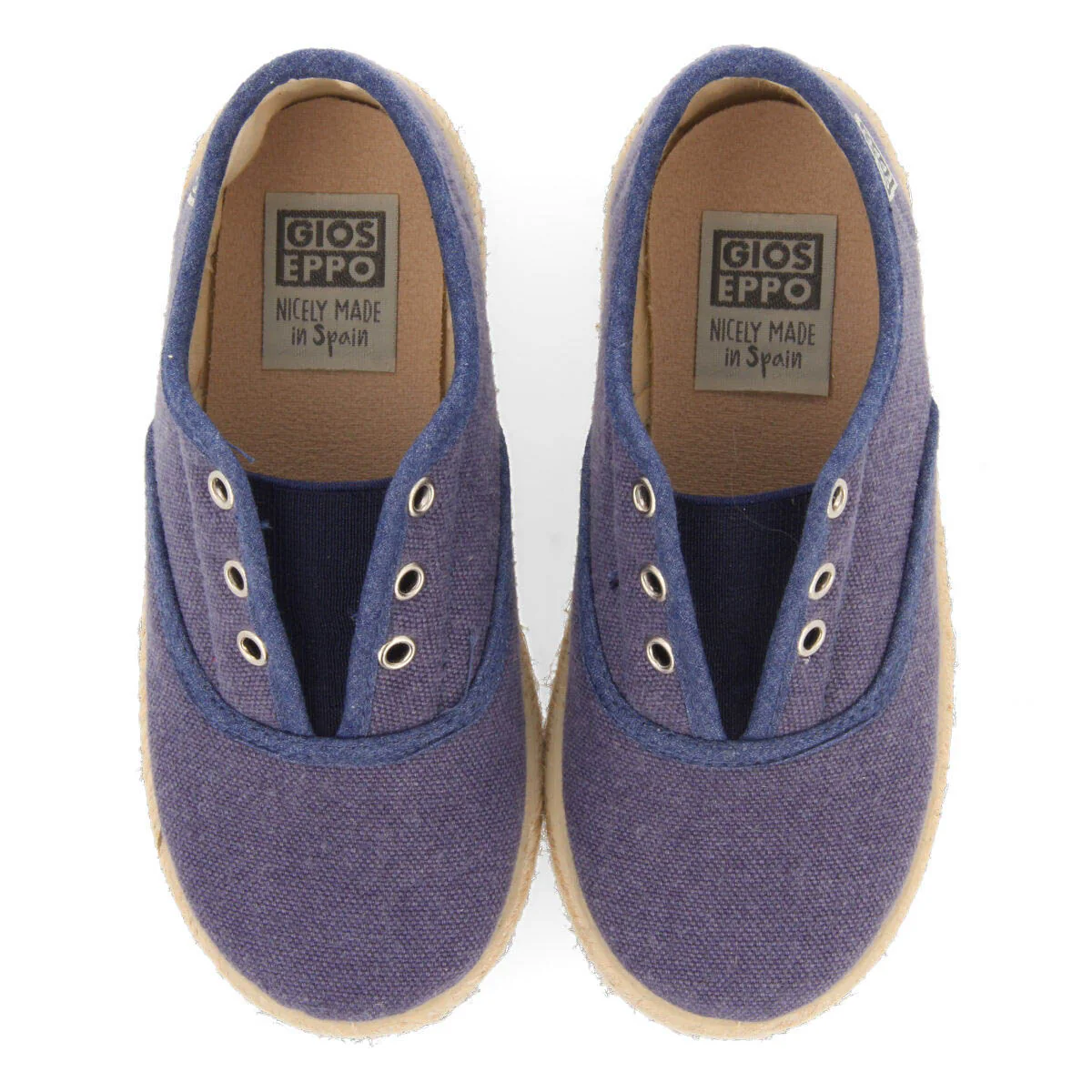 Farges babies navy blue oxford style espadrilles - Image 3
