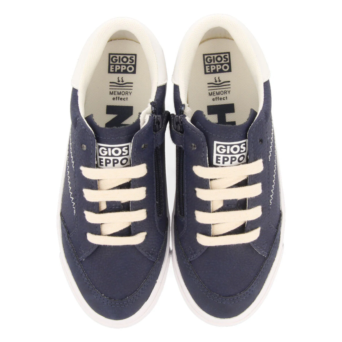 Favaios boys navy blue sneakers with white details - Image 4