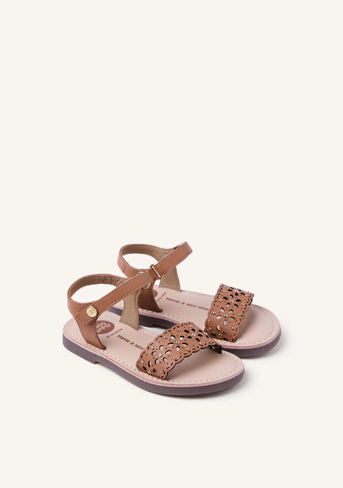 FLOWER CUT-OUT LEATHER SANDALS DIPOLOG - Image 2