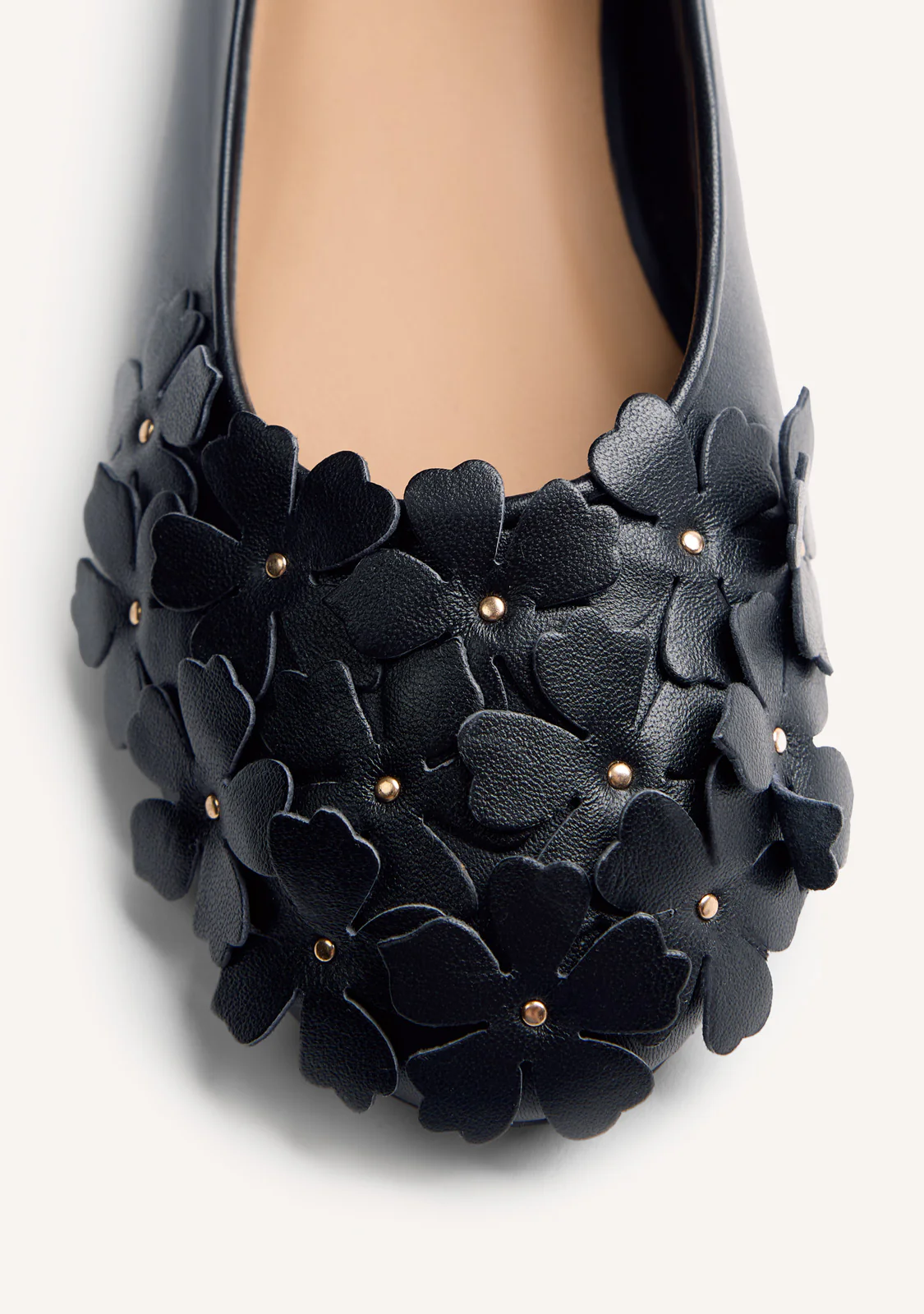 FLOWER LEATHER BALLET FLATS TOWNSEND - Image 3