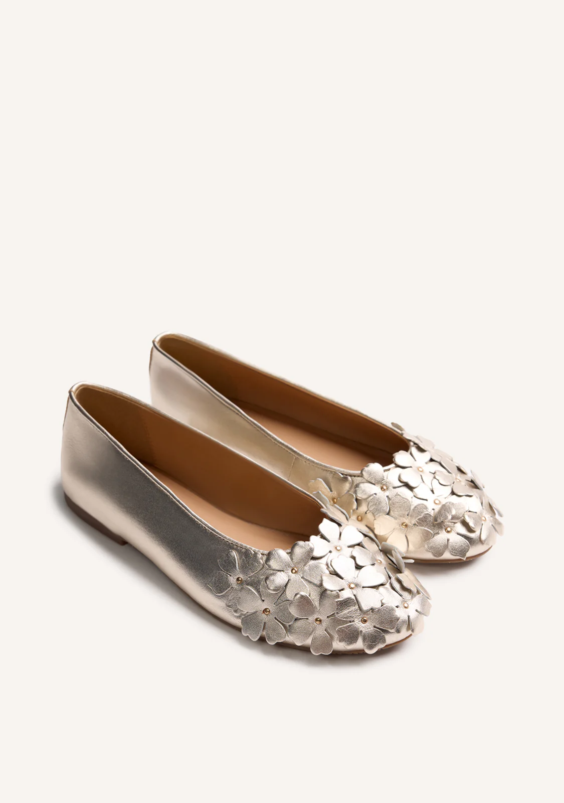 FLOWER LEATHER BALLET FLATS TOWNSEND - Image 2