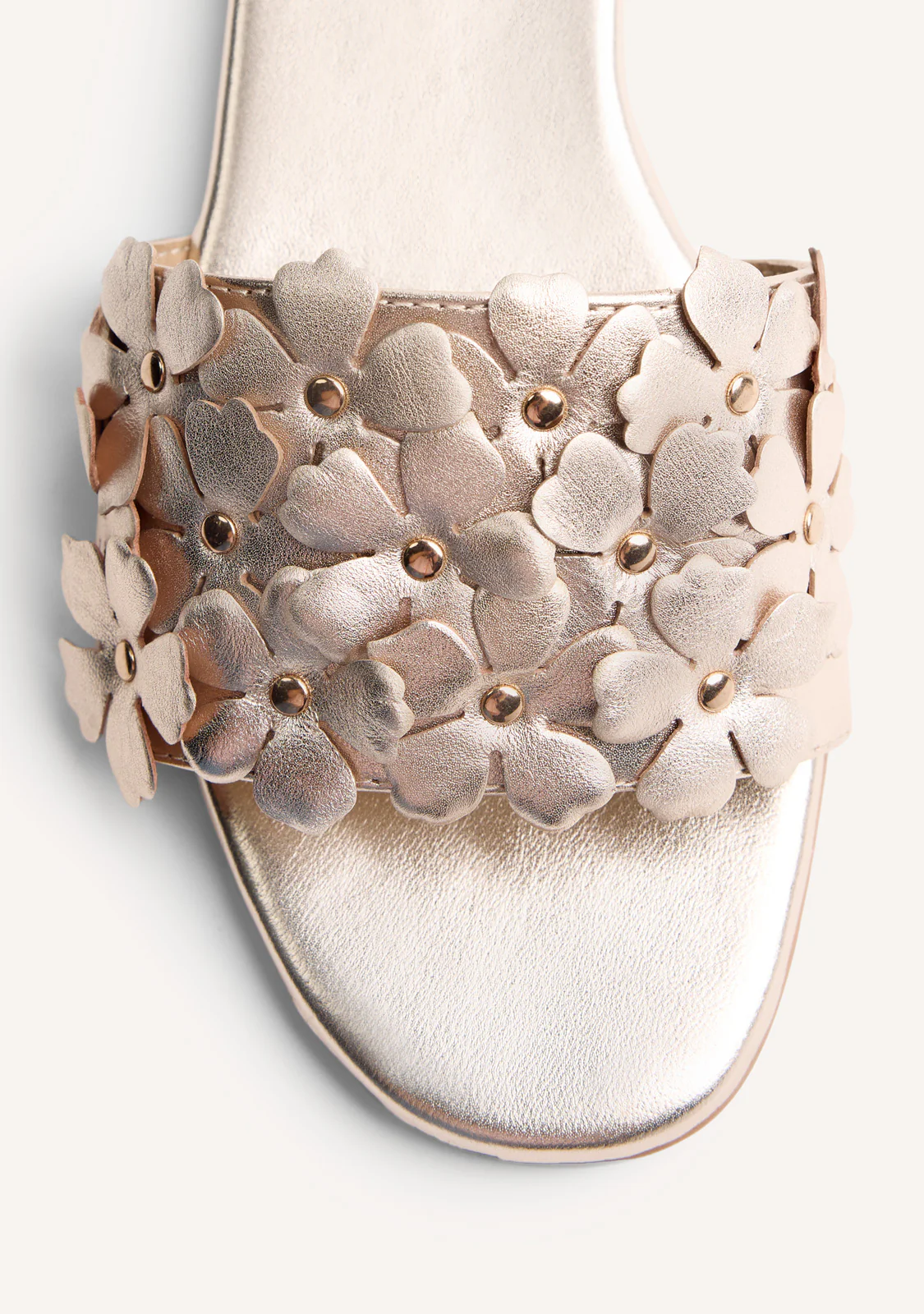 FLOWER LEATHER MULE SANDALS GATUNDU - Image 3