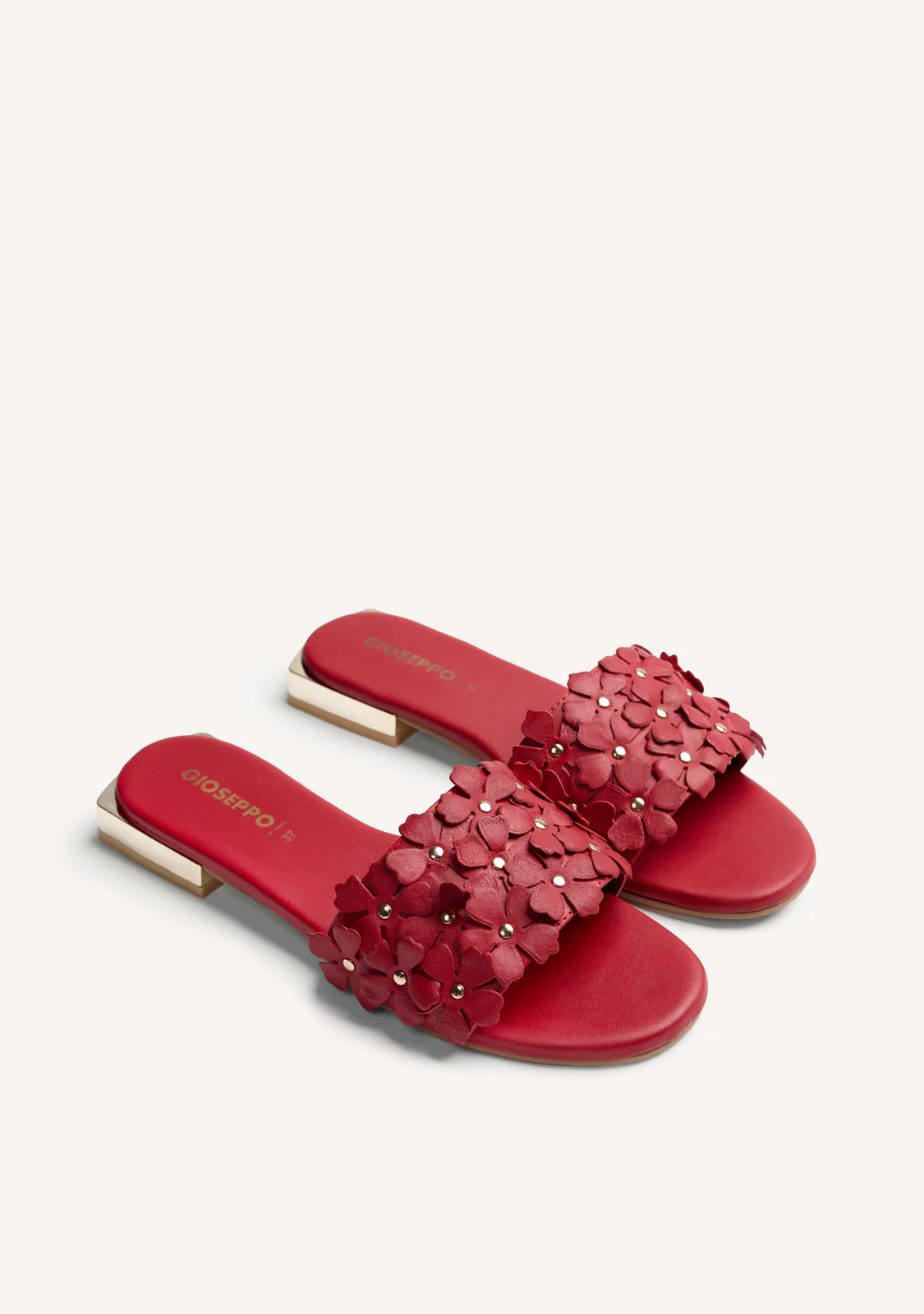 FLOWER LEATHER MULE SANDALS GATUNDU - Image 2
