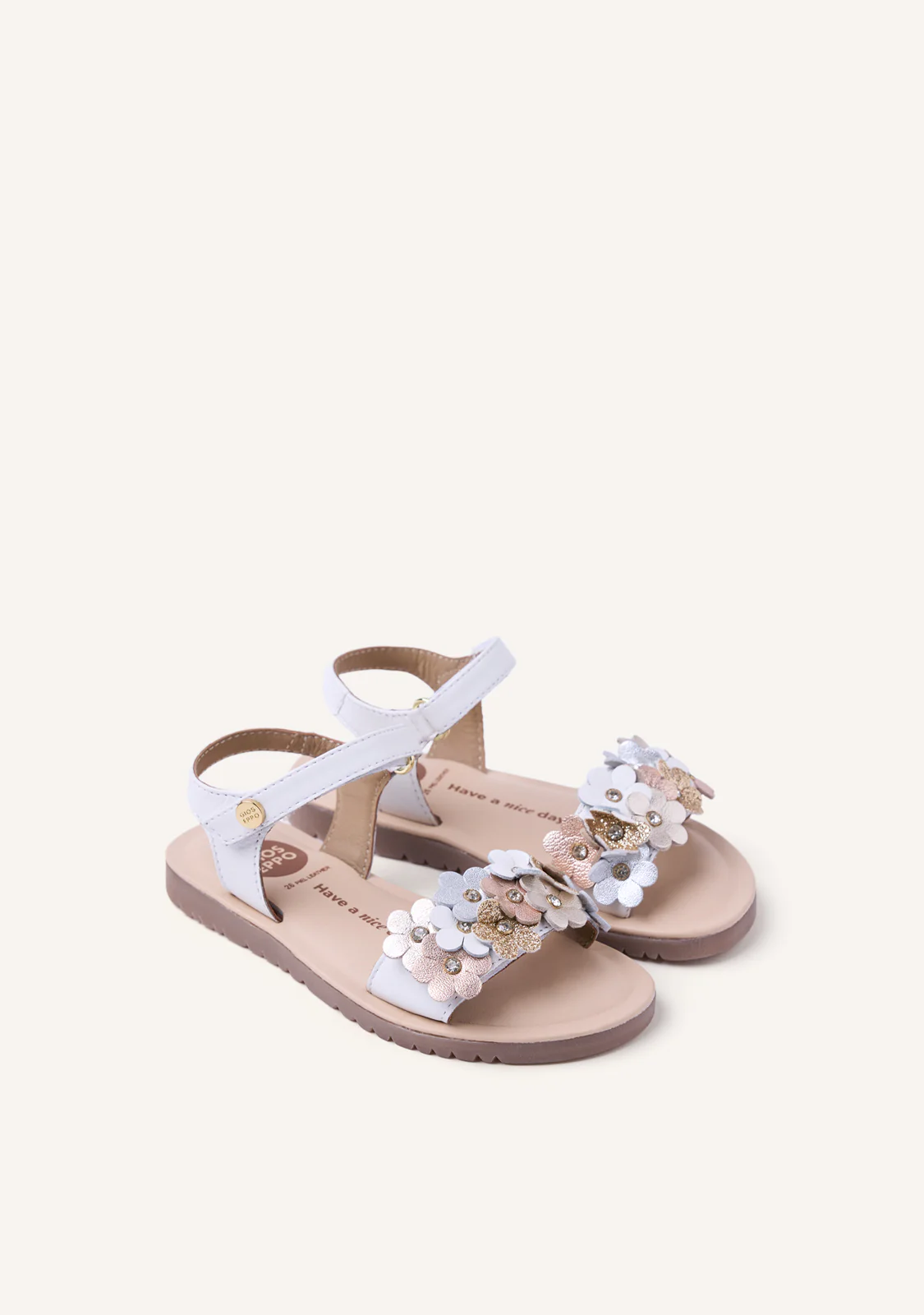 FLOWER LEATHER SANDALS GRADINA - Image 2