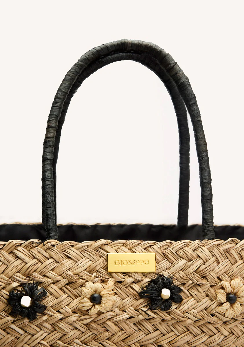 FLOWERS VEGETABLE STRAW BAG RYEGATE - Image 4
