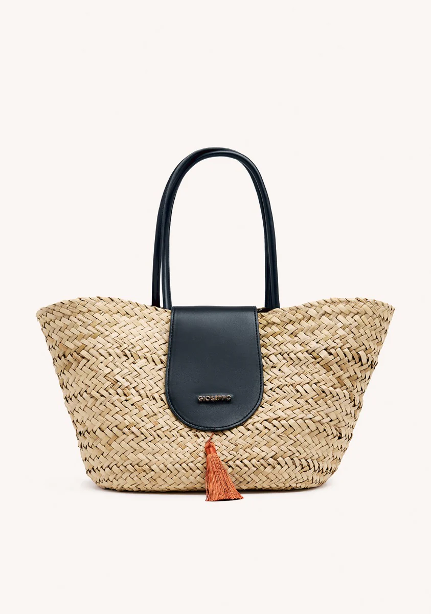 FRINGED VEGETABLE STRAW BAG YARMOUTH