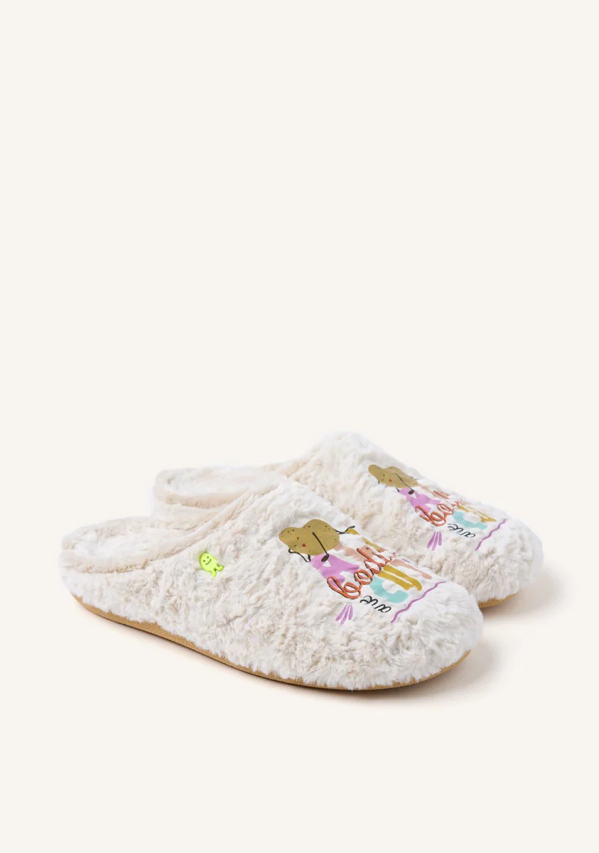 FUR HOUSE SLIPPERS PHRASE PANCRAS - Image 2