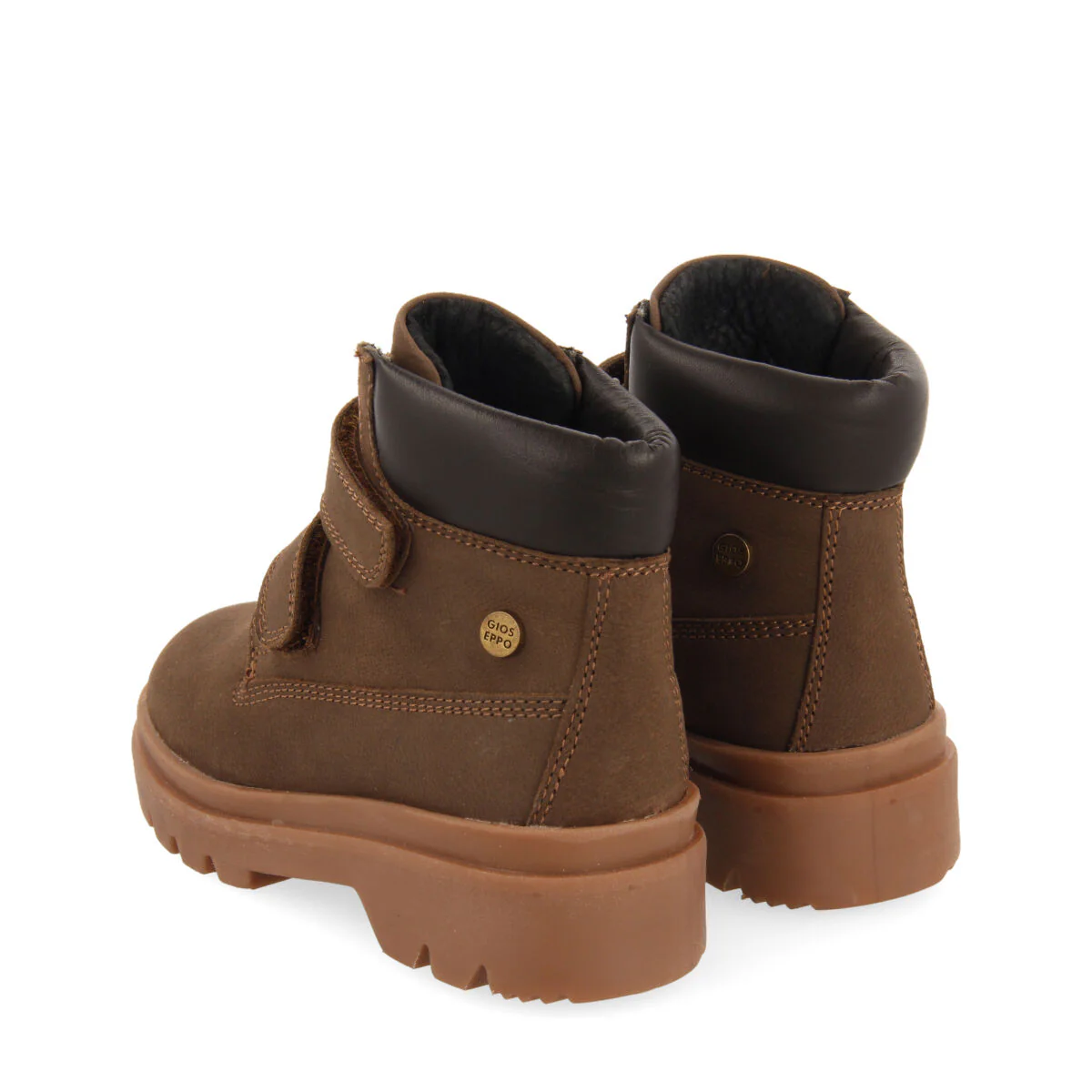 Gablitz children's brown leather ankle boots with adjustable straps - Image 4