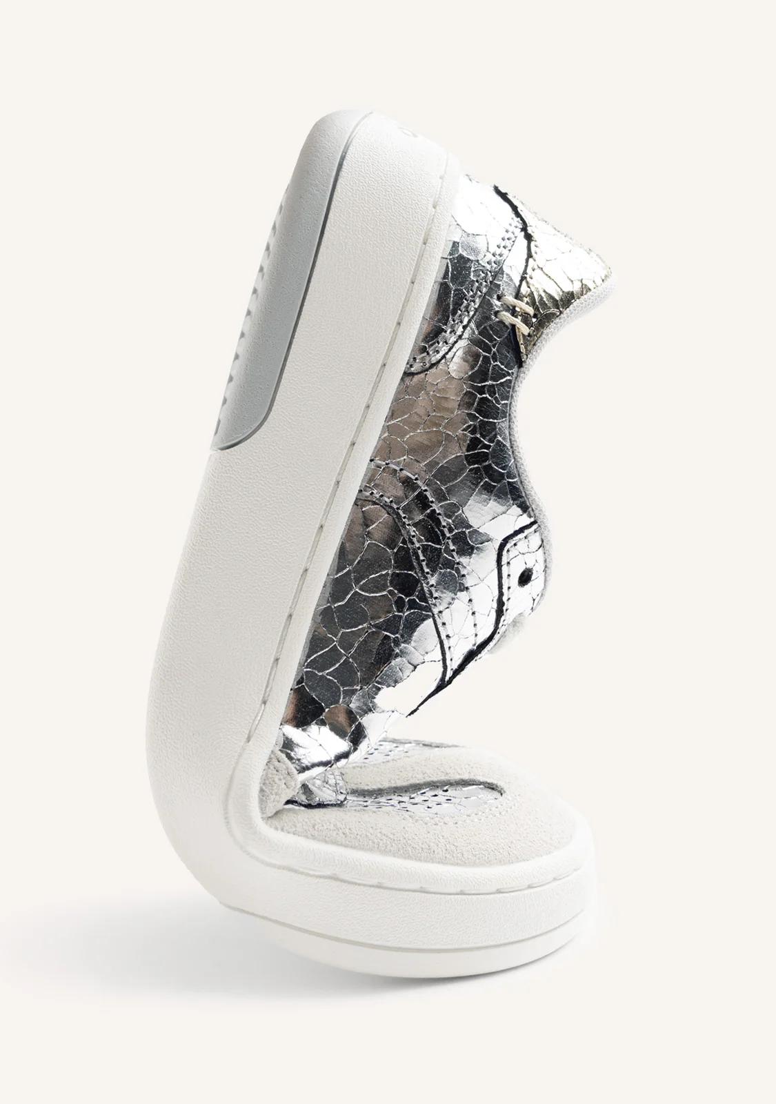 GIOSEPPO BAREFOOT - CRACKLED LEATHER SNEAKERS GLYNDON - Image 4