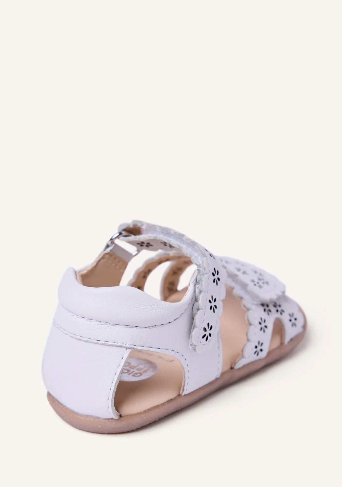 GIOSEPPO BAREFOOT - FLOWER OPEN LEATHER SANDALS KABATI - Image 5